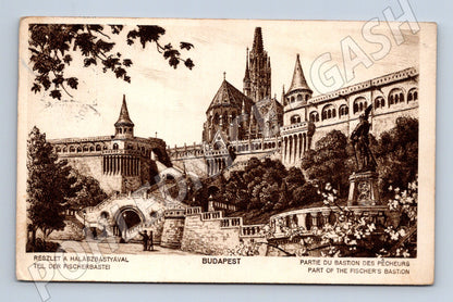 Pohlednice Maďarsko Budapešť Rybářská bašta 1930 (M31397)