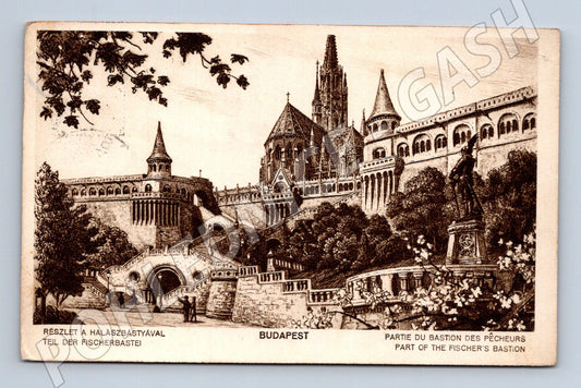 Pohlednice Maďarsko Budapešť Rybářská bašta 1930 (M31397)