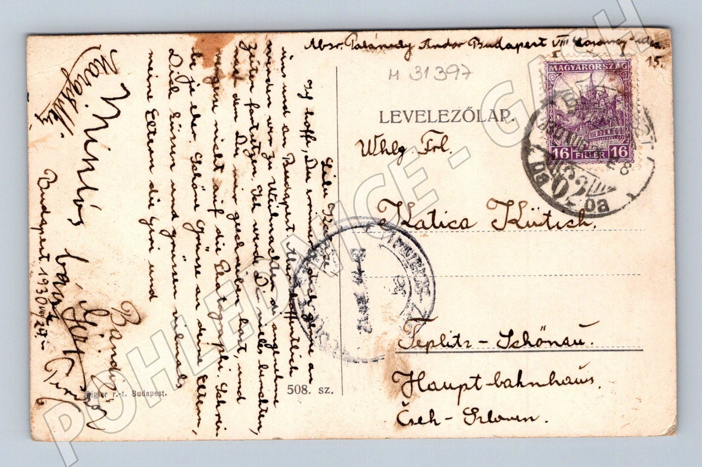 Pohlednice Maďarsko Budapešť Rybářská bašta 1930 (M31397)