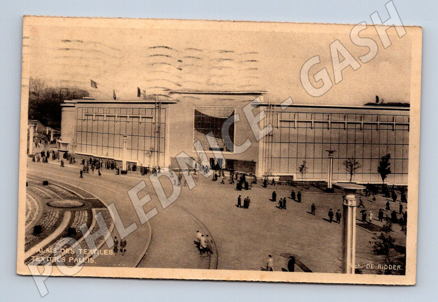 Pohlednice Belgie Brusel Palais des Textiles 1935 (M31400)