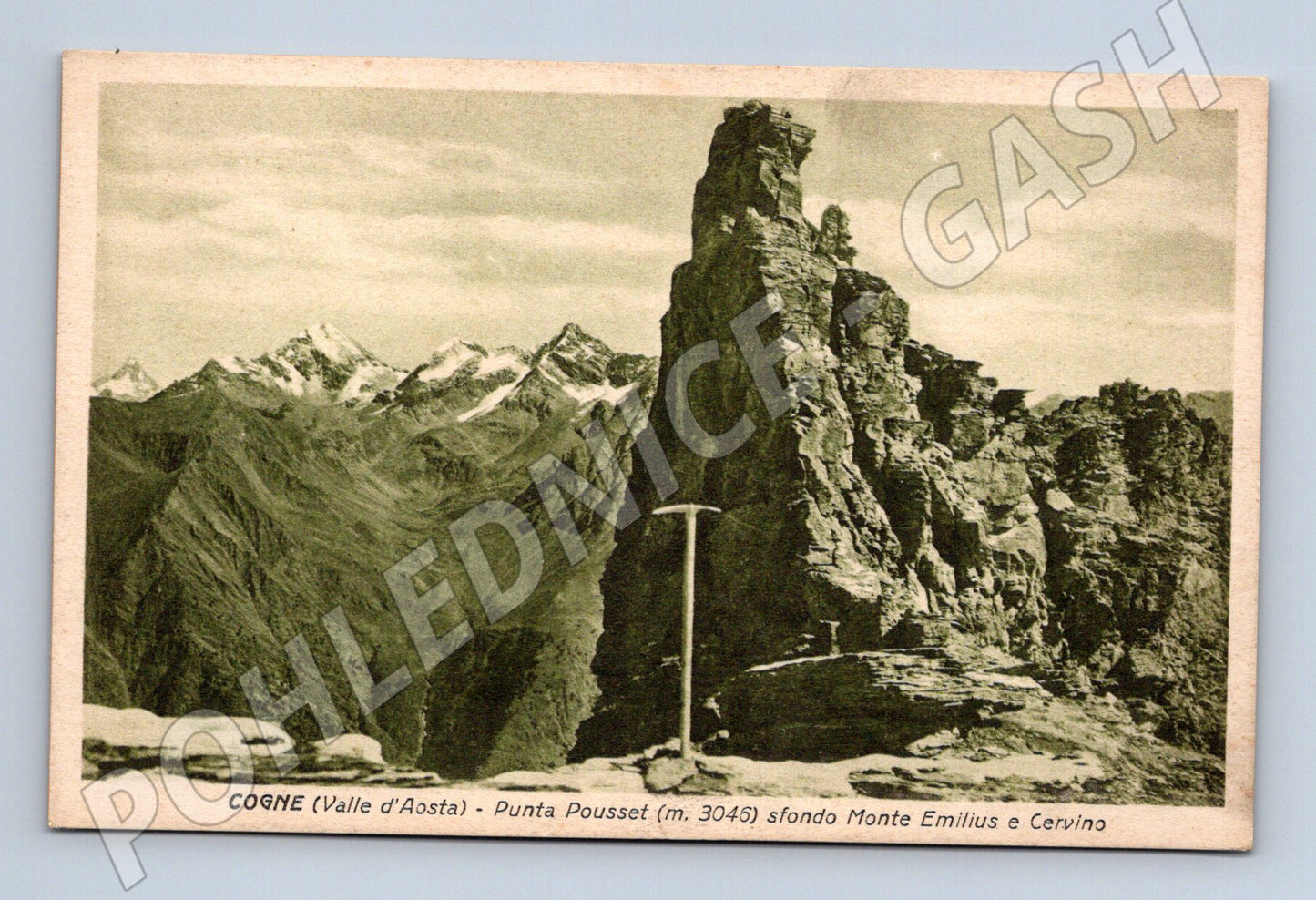 Pohlednice Itálie Cogne Punta Pousset Alpy (M31401)