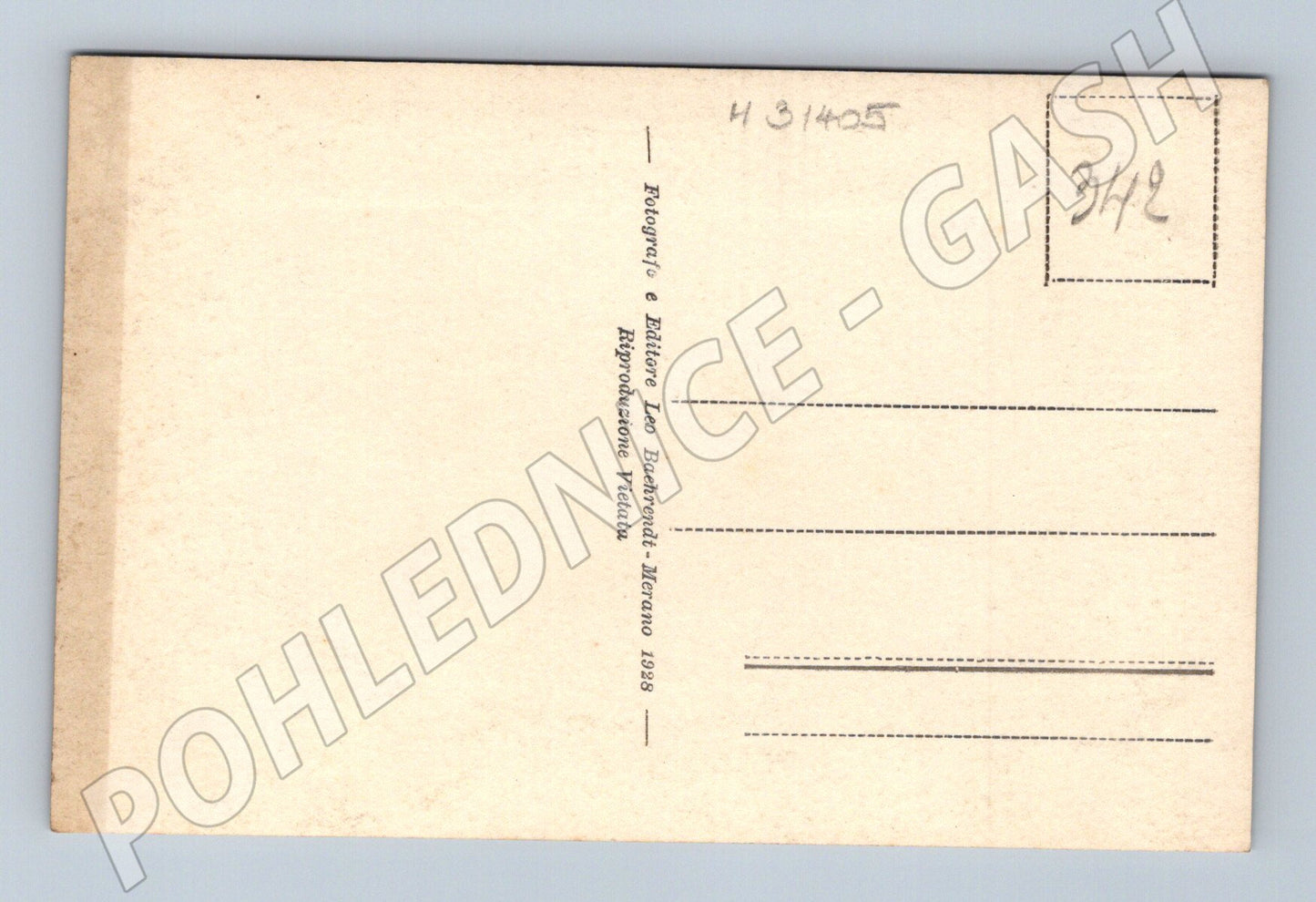 Pohlednice Itálie Merano horský masiv 1938 (M31405)