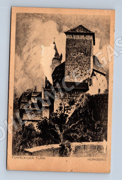 Pohlednice Německo Norimberk Fünfeckiger Turm (M31431)