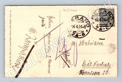 Pohlednice Itálie Merano lázeňská lodžie 1924 (M31444)