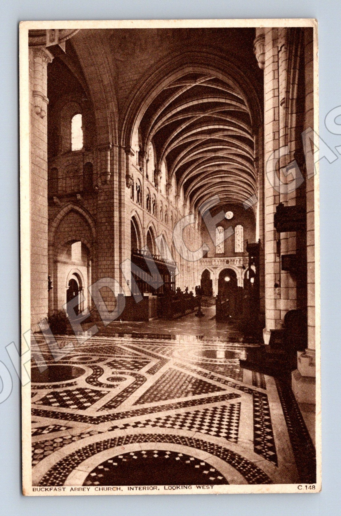 Pohlednice Velká Británie Buckfast Abbey Church interiér (M31445)