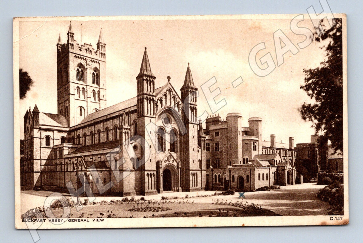 Pohlednice Velká Británie Buckfast Abbey celkový pohled (M31448)