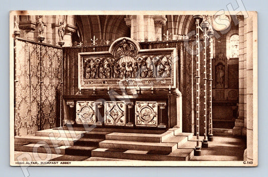 Pohlednice Velká Británie Buckfast Abbey hlavní oltář (M31449)