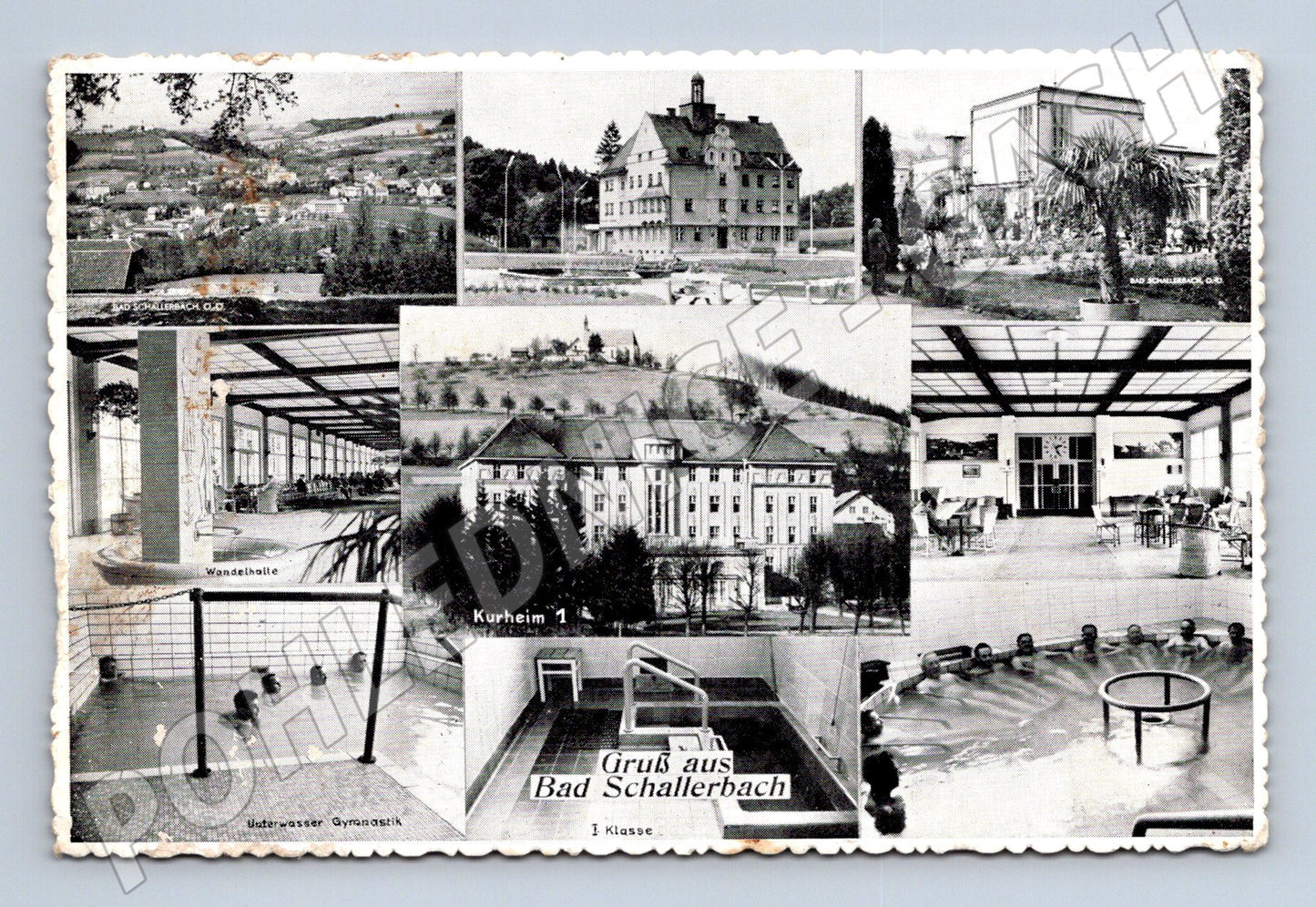 Rakousko Bad Schallerbach lázně více pohledů kolem 1950 (M31452)