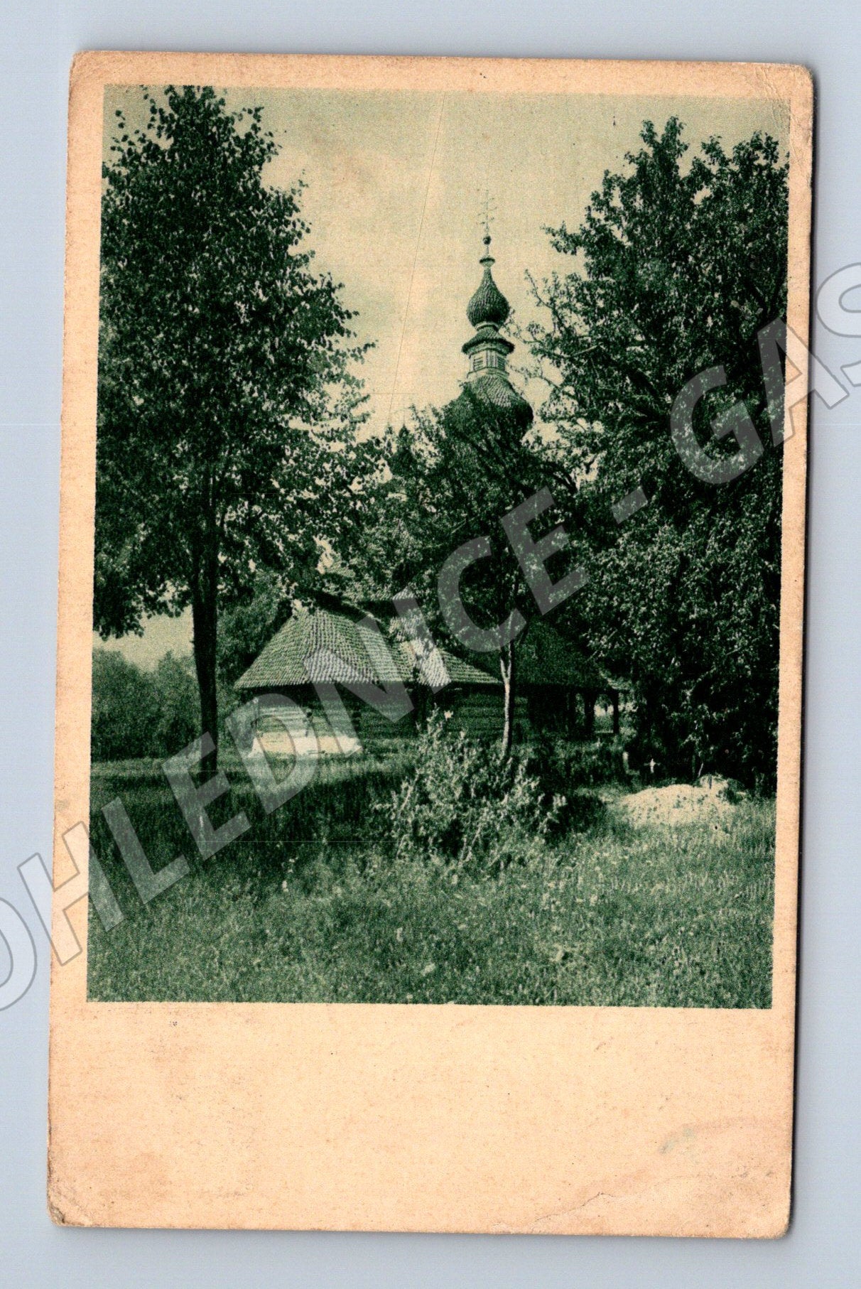 Pohlednice Ukrajina Bystrá u Svaljavy kostel 1937 (M31454)