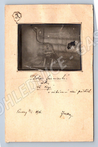 Postcard industrial scene 1916 hand-written text (M3146)