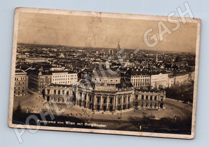 Pohlednice Rakousko Vídeň Burgtheater panorama 1922 (M31462)
