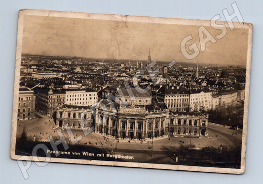 Pohlednice Rakousko Vídeň Burgtheater panorama 1922 (M31462)