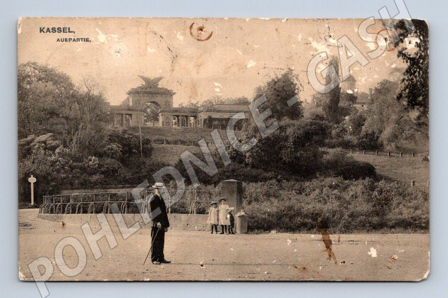 Pohlednice Německo Kassel Auepartie 1906 (M31472)