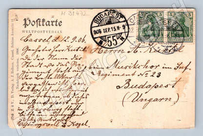Pohlednice Německo Kassel Auepartie 1906 (M31472)