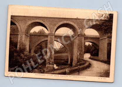 Pohlednice Francie Guingamp viadukty Sainte-Croix (M31480)