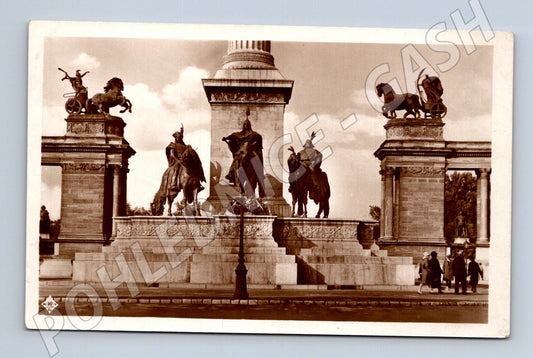 Pohlednice Maďarsko Budapešť Miléniový památník 1929 (M31486)