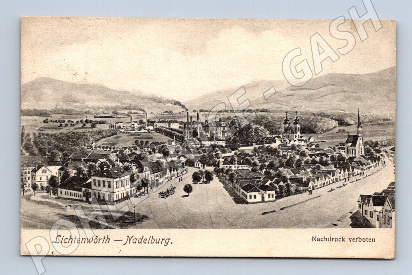Pohlednice Rakousko Lichtenwörth - Nadelburg 1913 (M31488)