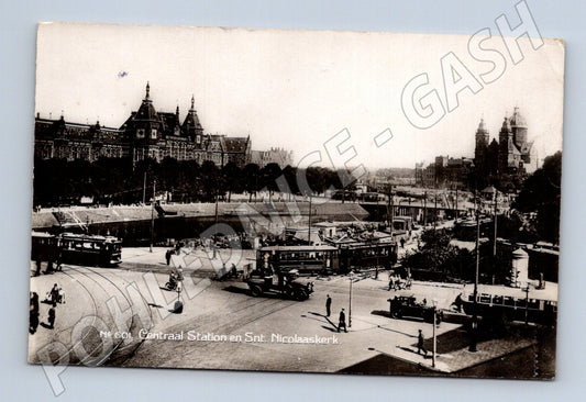 Pohlednice Holandsko Amsterdam Centraal Station 1929 (M31497)