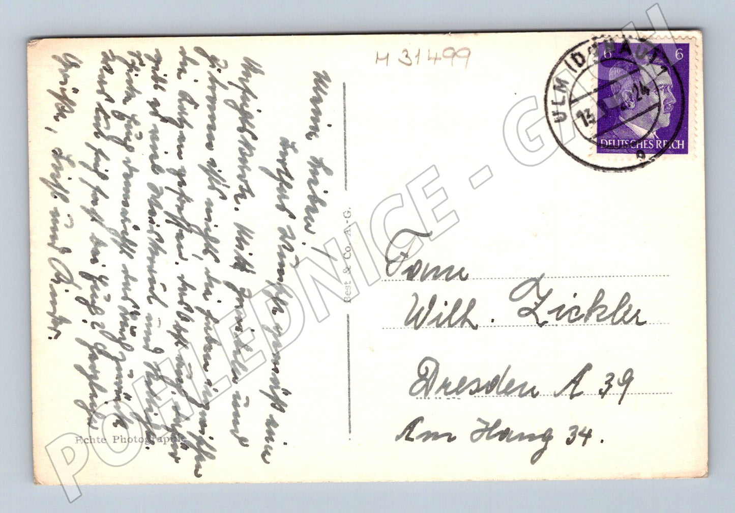Pohlednice Německo Ulm Rathaus 1924 (M31499)