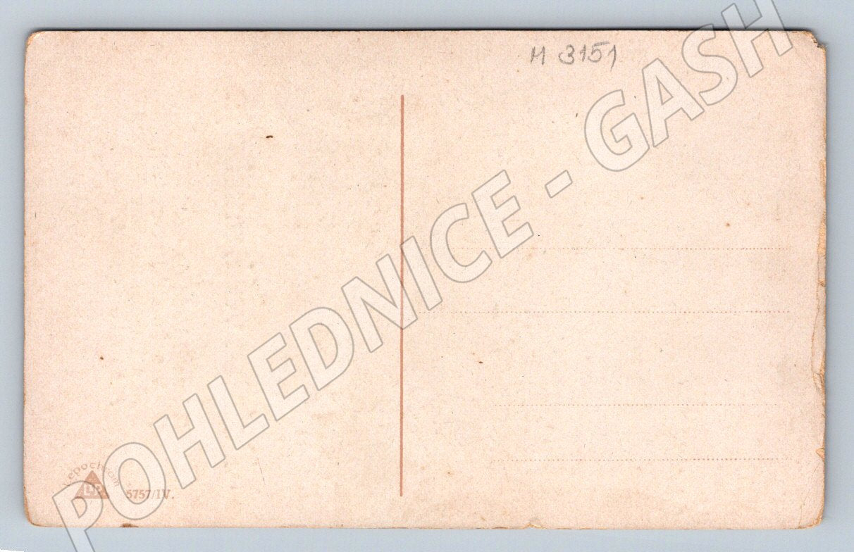 Postcard Polníci calls I must go soldier and song (M3151)