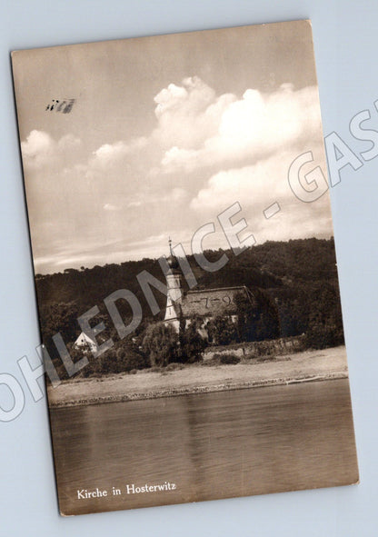 Pohlednice Německo Hosterwitz kostel 1933 (M31514)