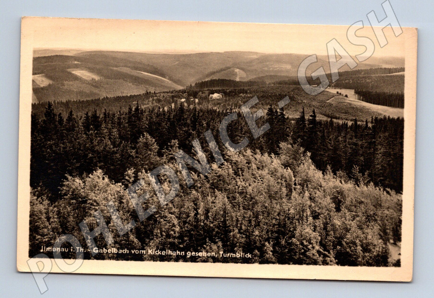 Pohlednice Německo Ilmenau Gabelbach Turmblick (M31520)