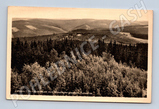 Pohlednice Německo Ilmenau Gabelbach Turmblick (M31520)