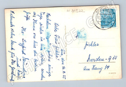 Pohlednice Německo Aue Muhrdental 1955 (M31522)