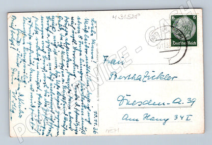Pohlednice Německo Bad Nauheim Blick vom Johannisberg 1936 (M31528)