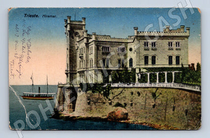 Pohlednice Itálie Trieste Miramare (M31545)