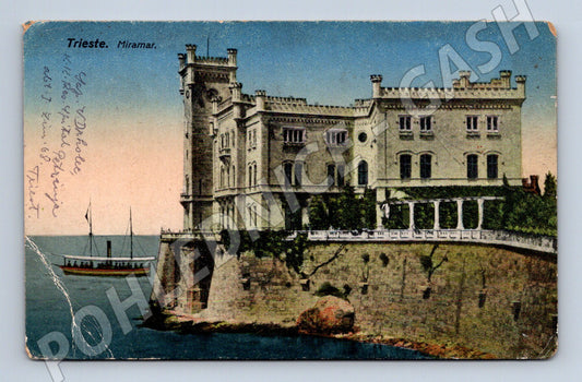 Pohlednice Itálie Trieste Miramare (M31545)
