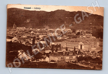 Pohlednice Rumunsko Brassó panorama 1911 (M31548)