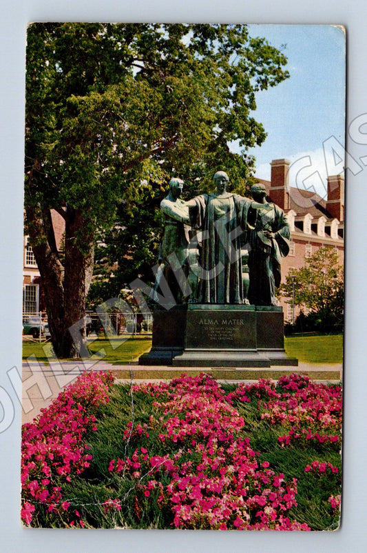 Pohlednice USA Alma Mater Statue Illinois 1965 (M31569)