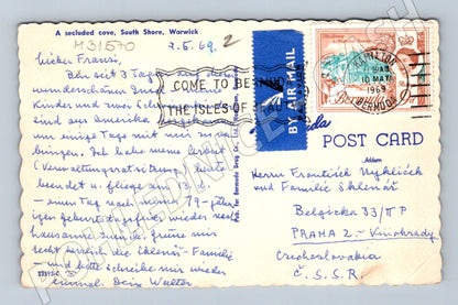 Pohlednice Bermuda zátoka pláž 1969 (M31570)