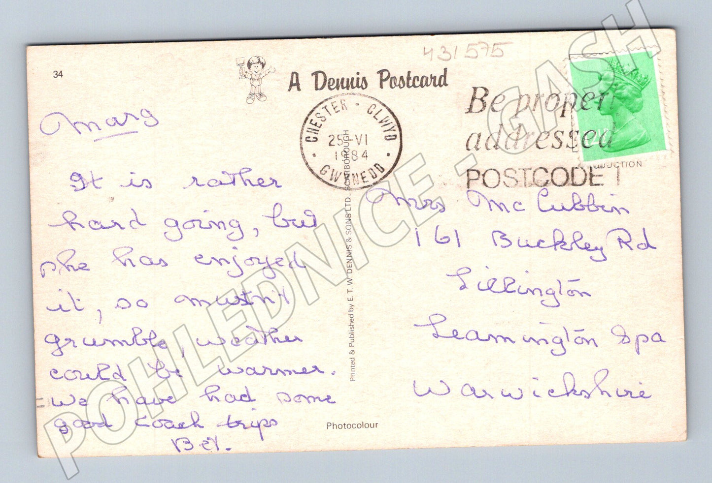Pohlednice Velká Británie Rhos-on-Sea promenáda 1974 (M31575)