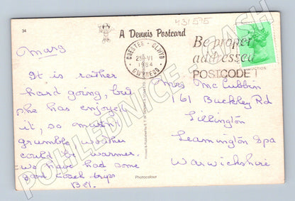 Pohlednice Velká Británie Rhos-on-Sea promenáda 1974 (M31575)