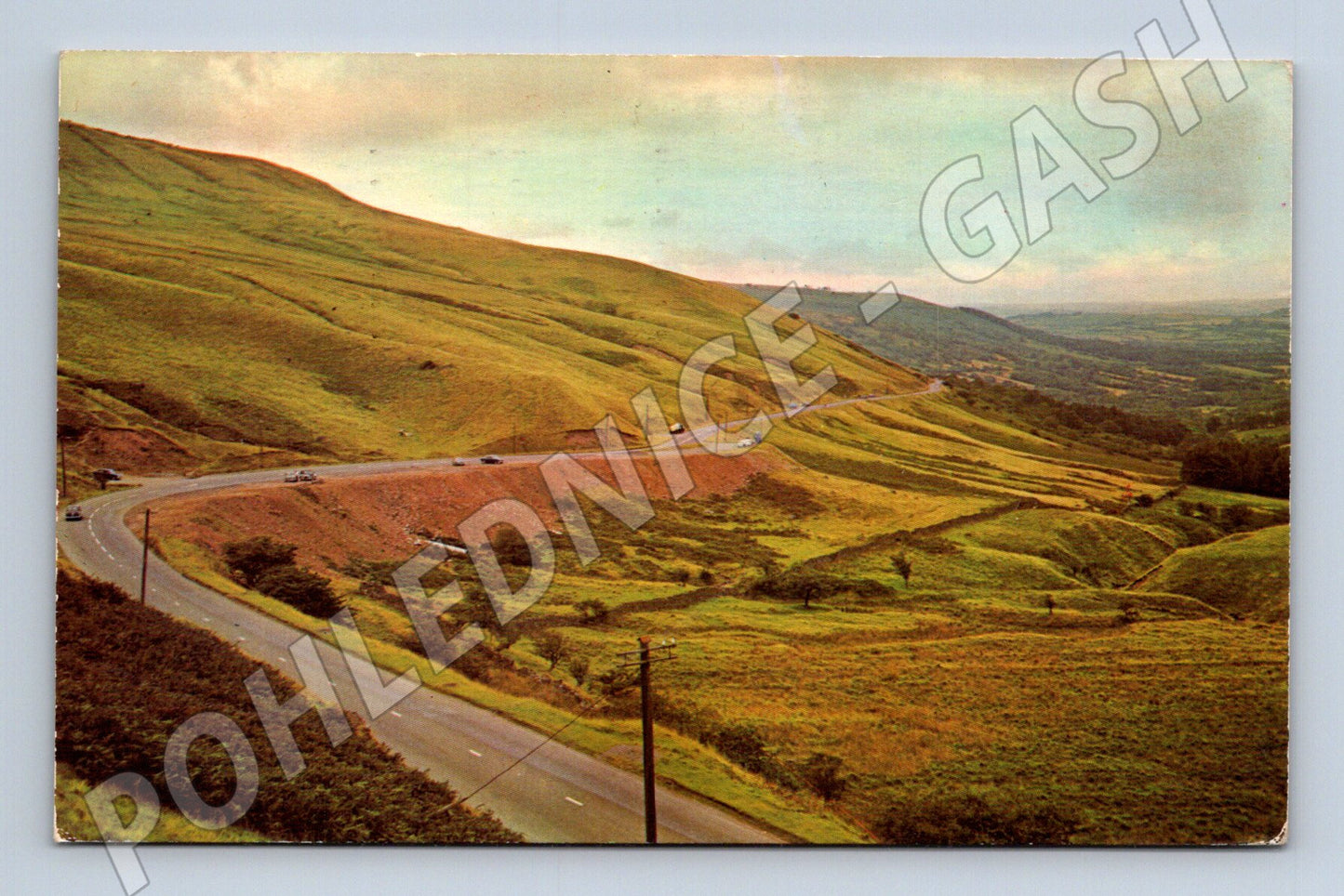 Pohlednice Velká Británie Brecon horská cesta 1974 (M31581)