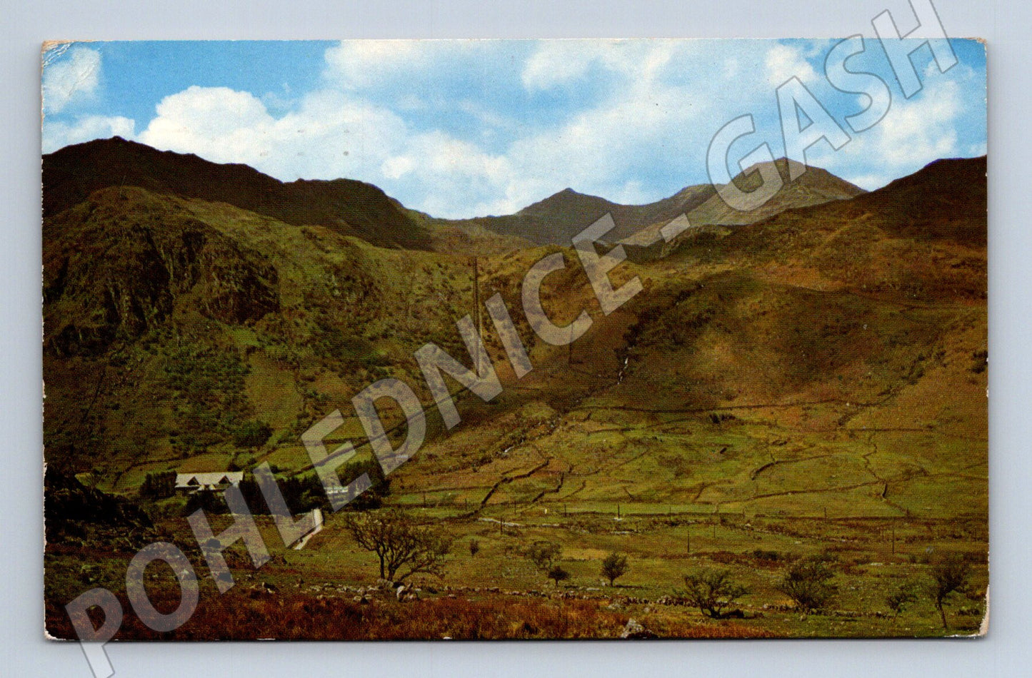 Pohlednice Velká Británie Llanberis údolí hory 1967 (M31587)