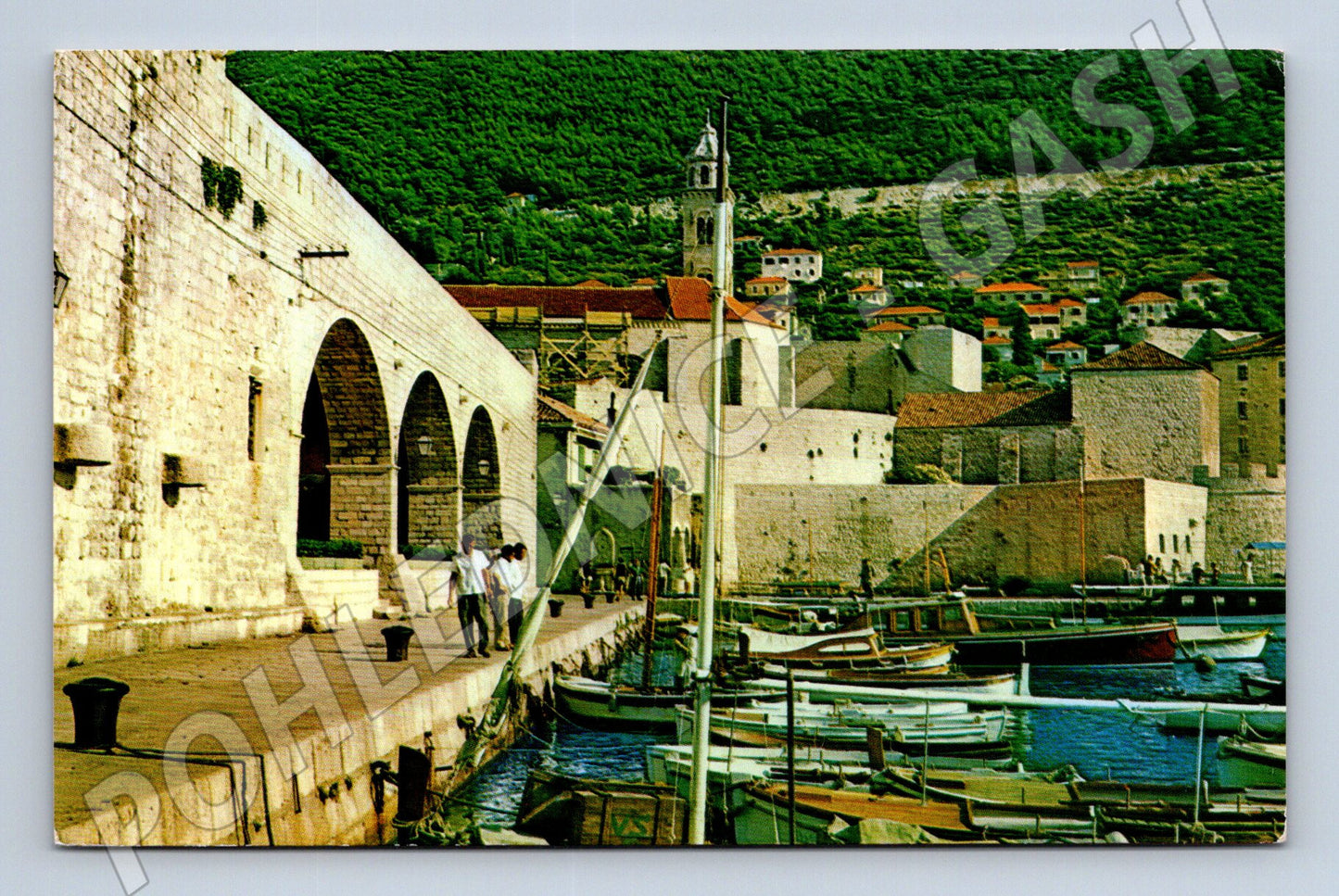 Pohlednice Chorvatsko Dubrovnik přístav lodě 1978 (M31597)
