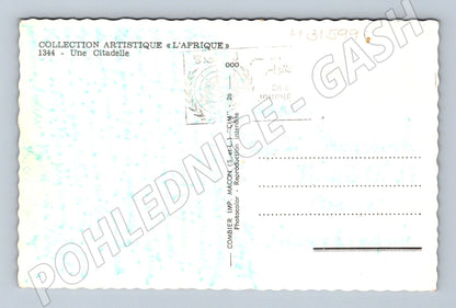 Pohlednice Afrika Citadela s velbloudy (M31599)