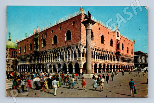 Pohlednice Itálie Benátky Dóžecí palác 1968 (M31600)