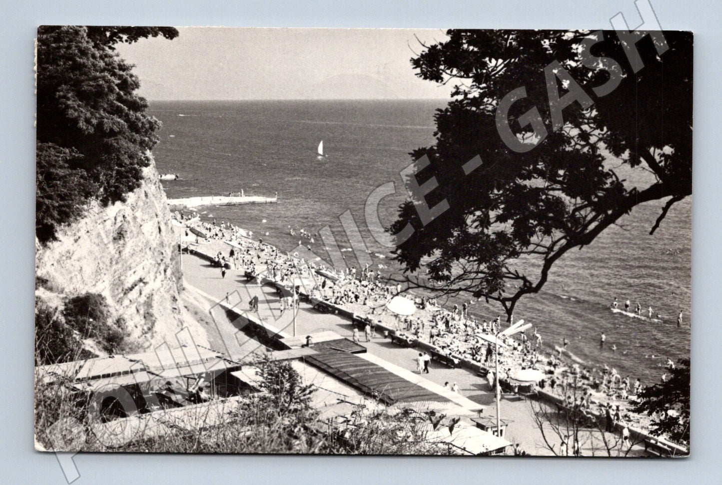 Pohlednice Rusko Soči pláž 1968 (M31631)