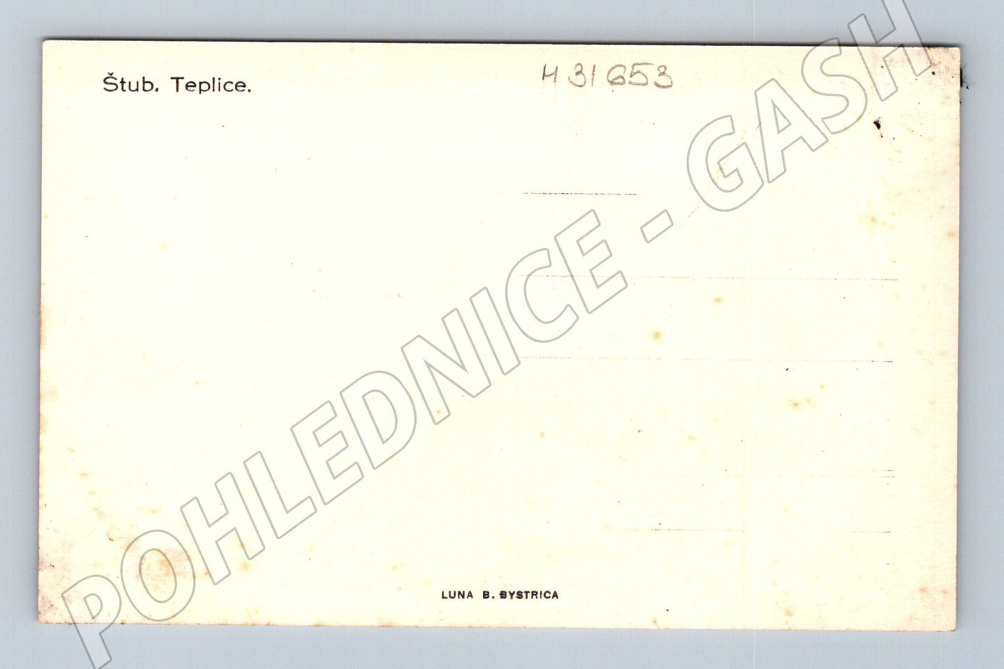 Pohlednice Slovensko Stubnianske Teplice krávy (M31653)