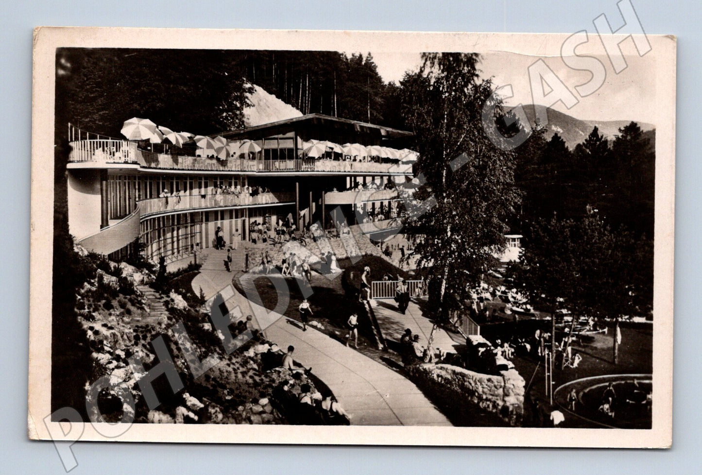 Pohlednice Slovensko Trenčianske Teplice Zelená žaba 1948 (M31664)