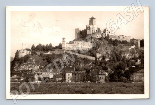 Pohlednice Slovensko Trenčín hrad 1950 (M31666)