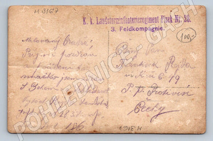 Pohlednice skupina vojáků první světová válka (M3167)