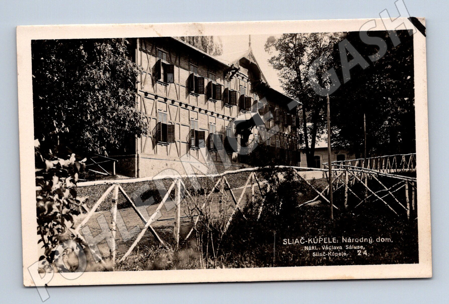 Pohlednice Slovensko Sliač-Kúpele Národný dom 1936 (M31674)