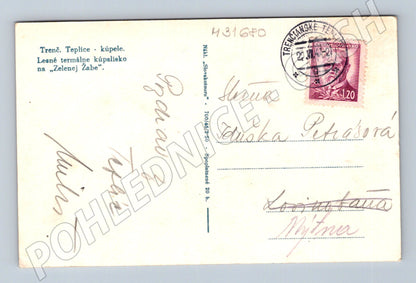 Pohlednice Slovensko Trenčianske Teplice Zelená Žaba (M31680)
