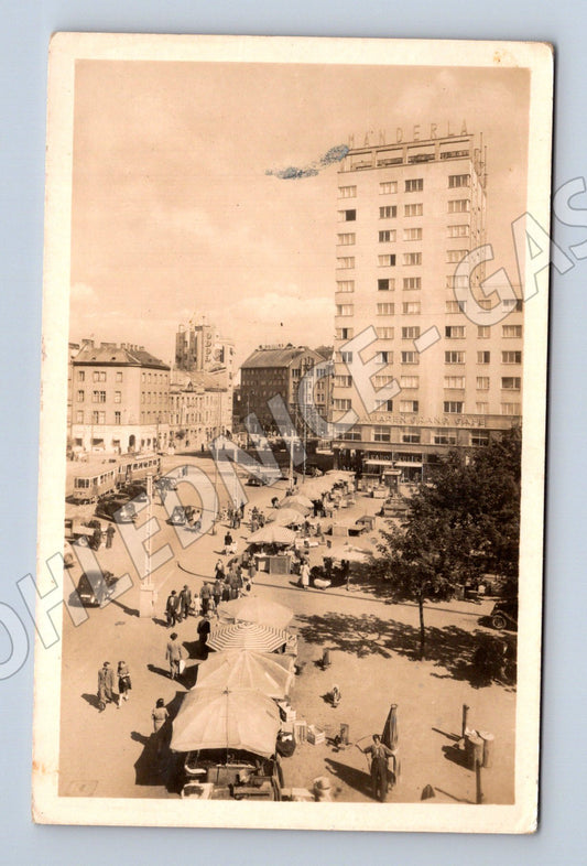 Pohlednice Slovensko Bratislava Stalinovo náměstí cca 1950s (M31681)