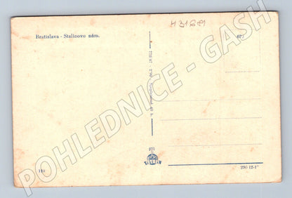 Pohlednice Slovensko Bratislava Stalinovo náměstí cca 1950s (M31681)